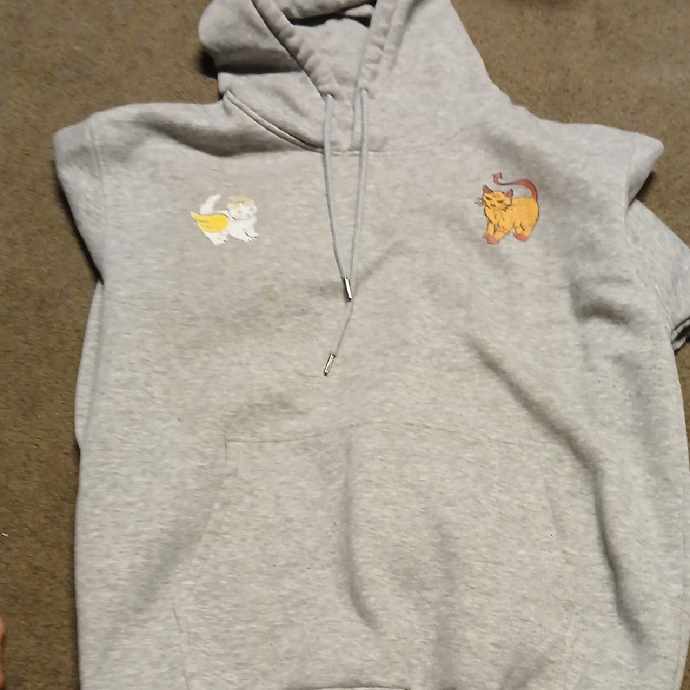 Good/evil Cat Hoodie